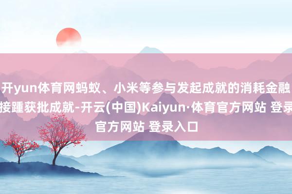 开yun体育网蚂蚁、小米等参与发起成就的消耗金融公司接踵获批成就-开云(中国)Kaiyun·体育官方网站 登录入口