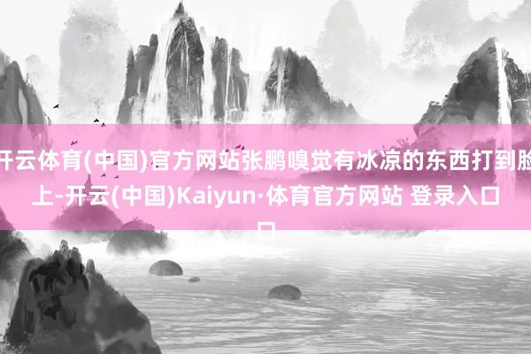 开云体育(中国)官方网站张鹏嗅觉有冰凉的东西打到脸上-开云(中国)Kaiyun·体育官方网站 登录入口